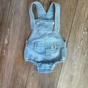 GAP Light Blue Kids Overalls with Heart